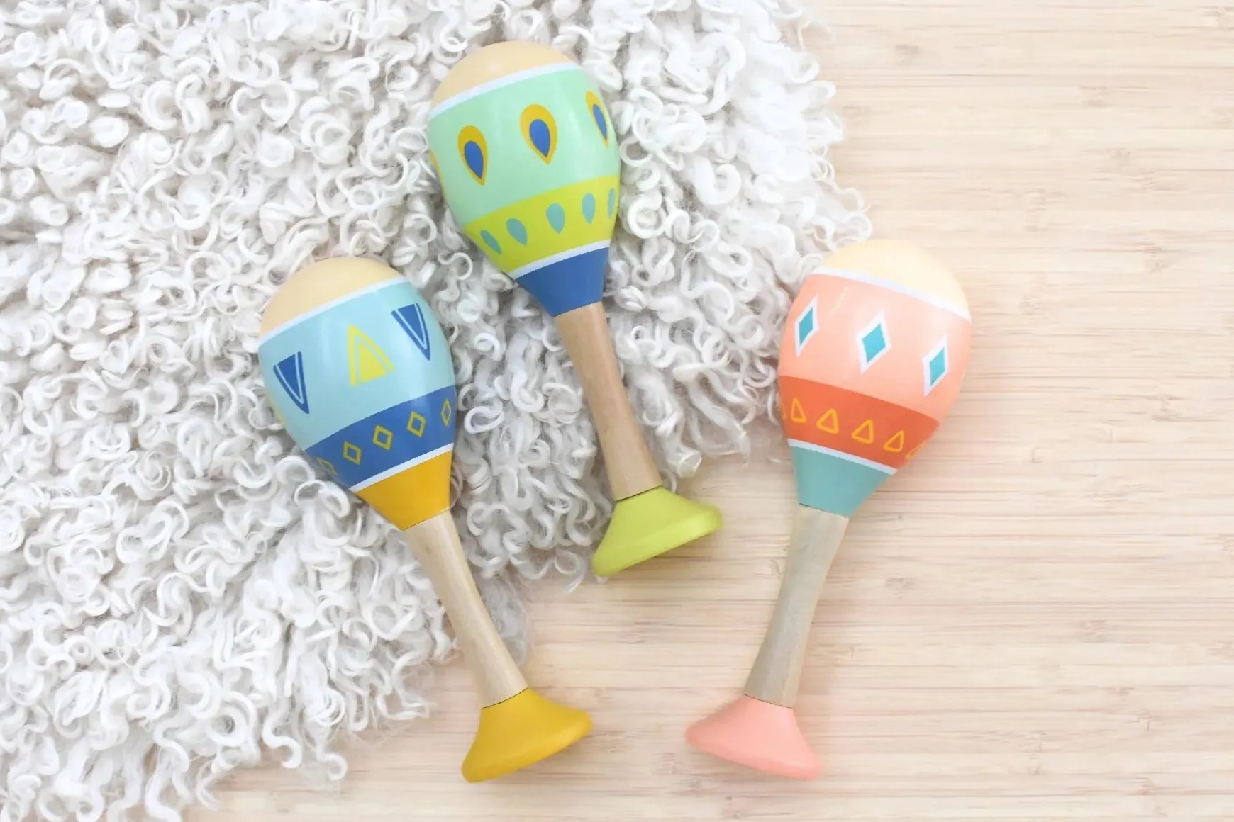 Pattern Play Maracas With Base