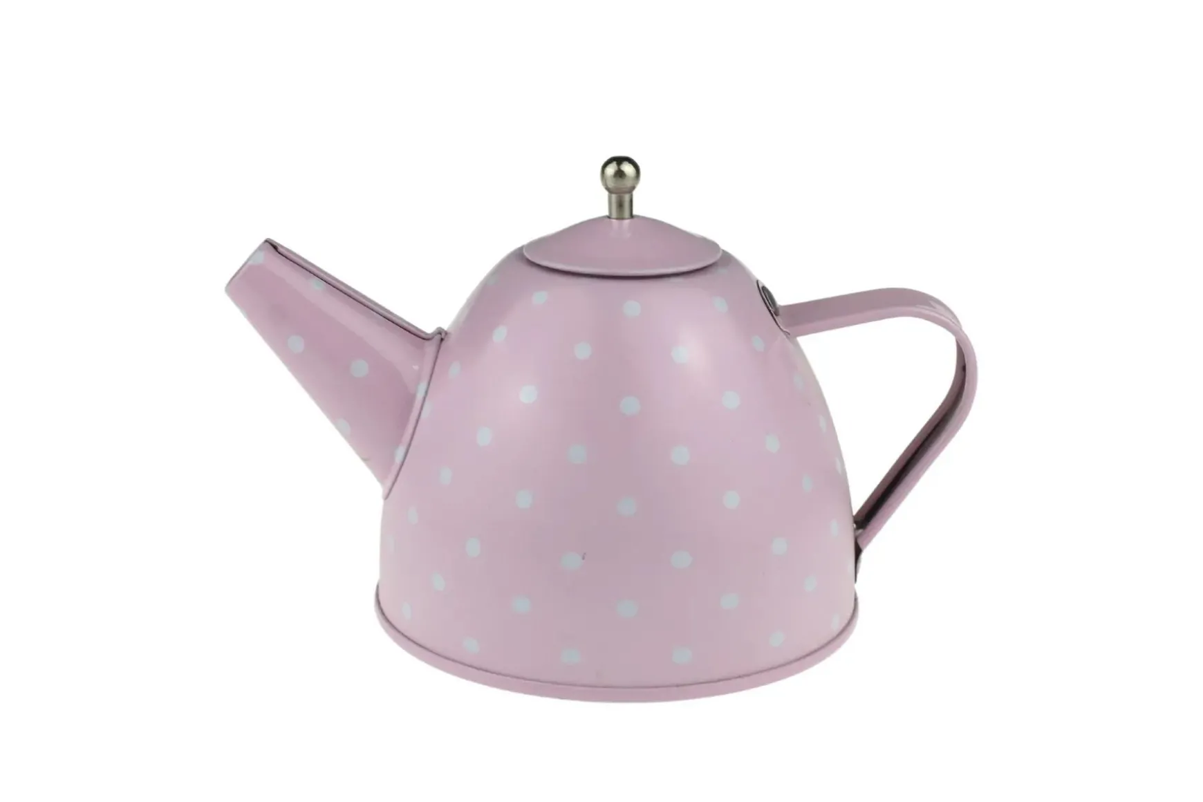 Pink Tin Tea Set In Suitcase 15 Piece