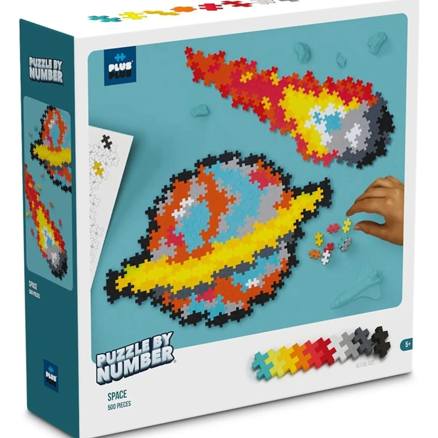 Plus-Plus Puzzle By Number - Space 500 Pieces