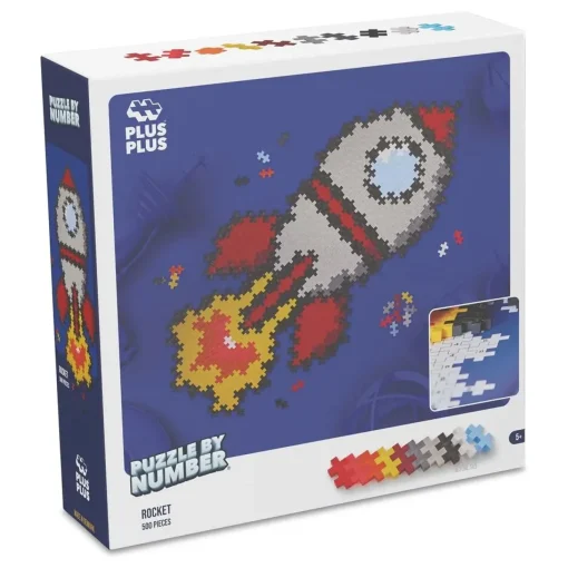 Plus-Plus Puzzle by Number - Rocket 500 Pieces