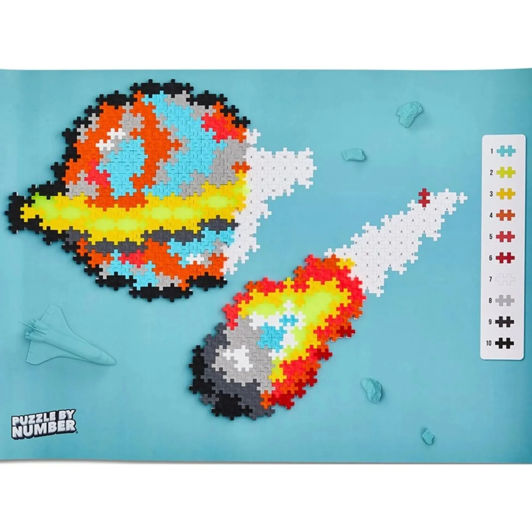 Plus-Plus Puzzle By Number - Space 500 Pieces