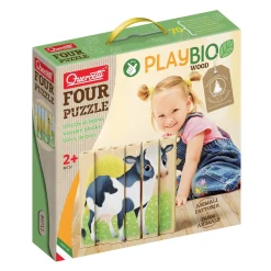 Quercetti | Four Puzzle Farm Animals