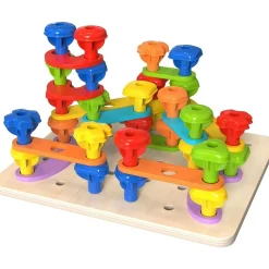 Rainbow Stacking Pegs