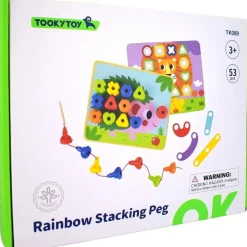 Rainbow Stacking Pegs