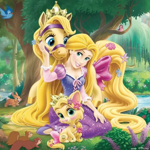 Ravensburger - Disney Belle Cinderella Rapunzel 3x49pc