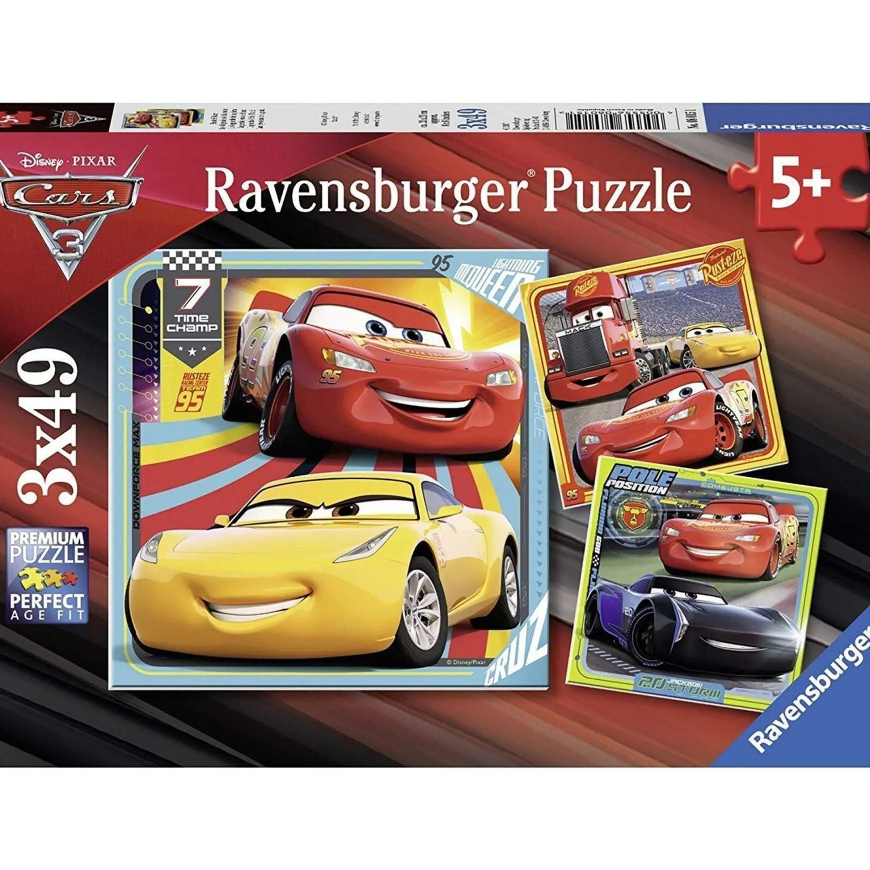 Ravensburger - Disney Cars 3 Collection 3x49 Piece Puzzle