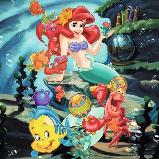 Ravensburger - Disney Snow White Cinderella Ariel 3x49pc