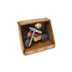 Retro Motorcycle with Dog Rider