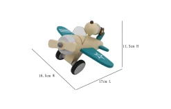 Retro Plane With Cute Dog Driver - Large