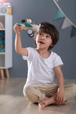 Retro Plane With Cute Dog Driver - Large