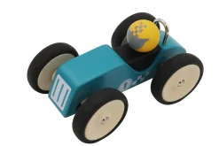 Retro Racing Car Blue - Large