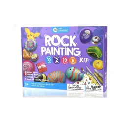 Rock Painting With Metallic Paints u0026 Glitter Glues Craft Kit
