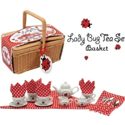 Schylling – Ladybug Tea Set in Basket