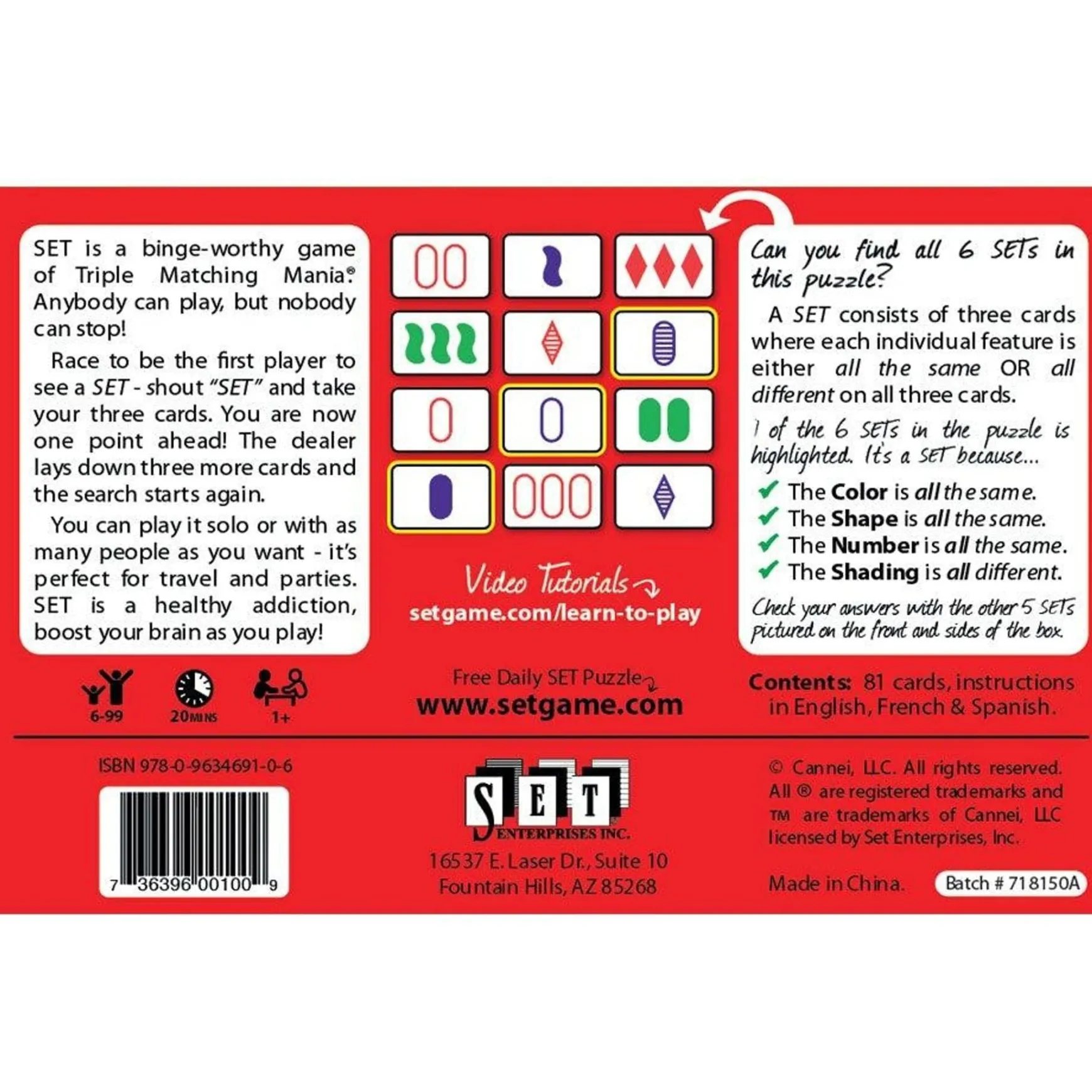 Set Card Game