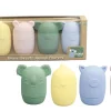 Silicone Brave Beasts Animal Pourers 4 Piece Set- Pastel