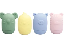 Silicone Brave Beasts Animal Pourers 4 Piece Set- Pastel