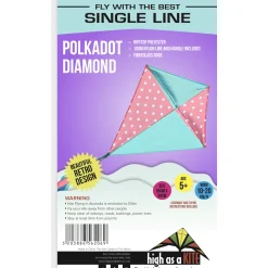Single Line Kite: Polkadot Diamond