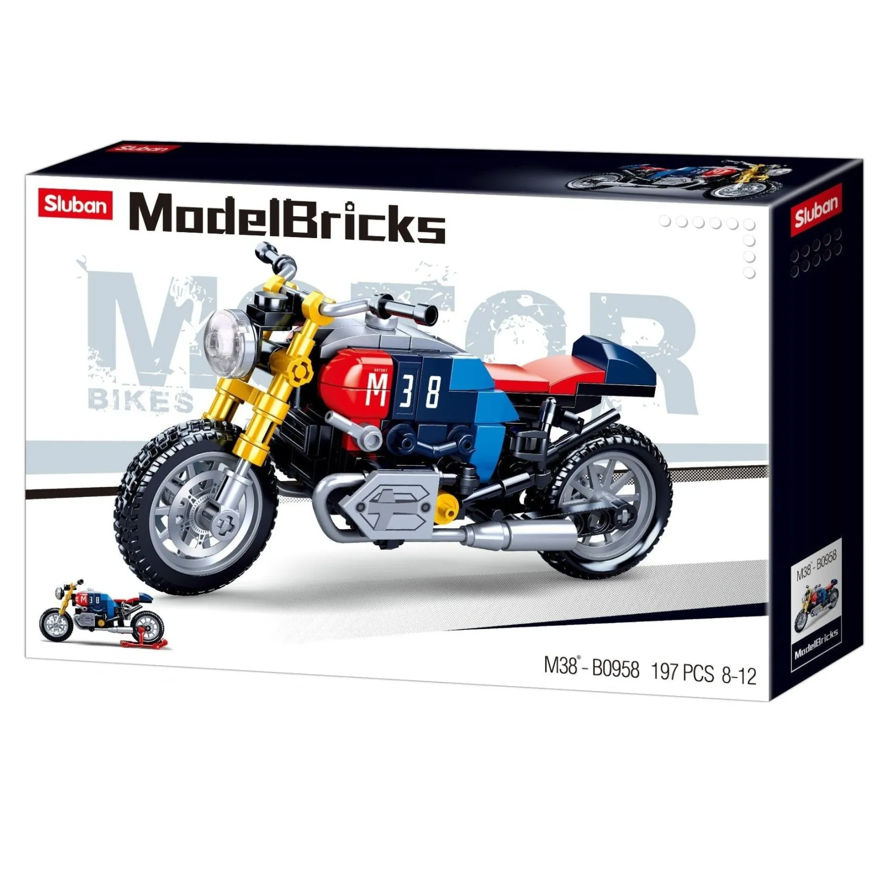 Sluban | Cafe Racer Motorcycle 197 PCS