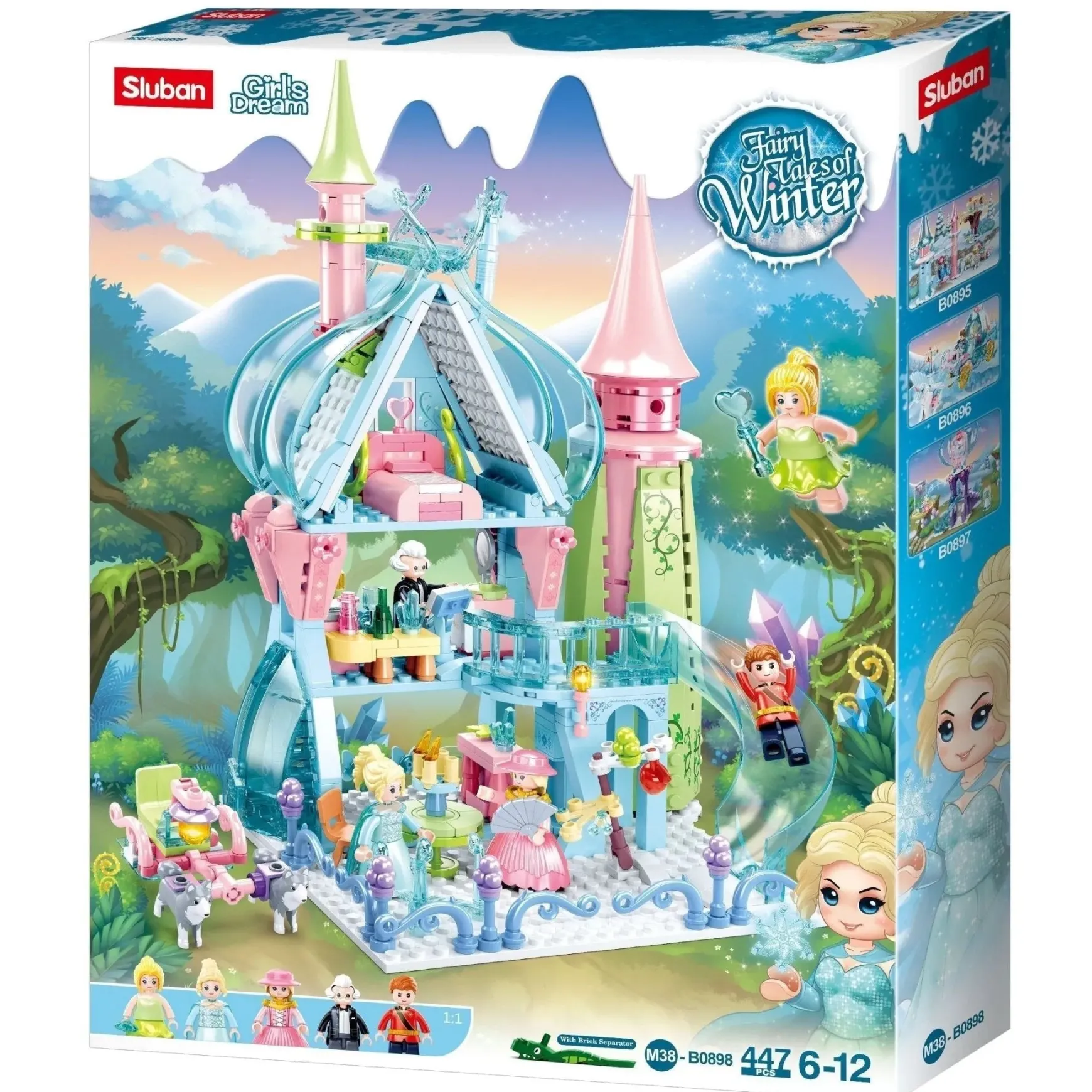 Sluban | Fairy Tales Of Winter Fairy Tale Castle 447 Pcs