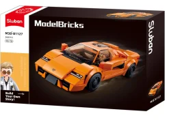 Sluban | Model Bricks | 2020 Sports Car Orange Scale 1:32 264 Pcs