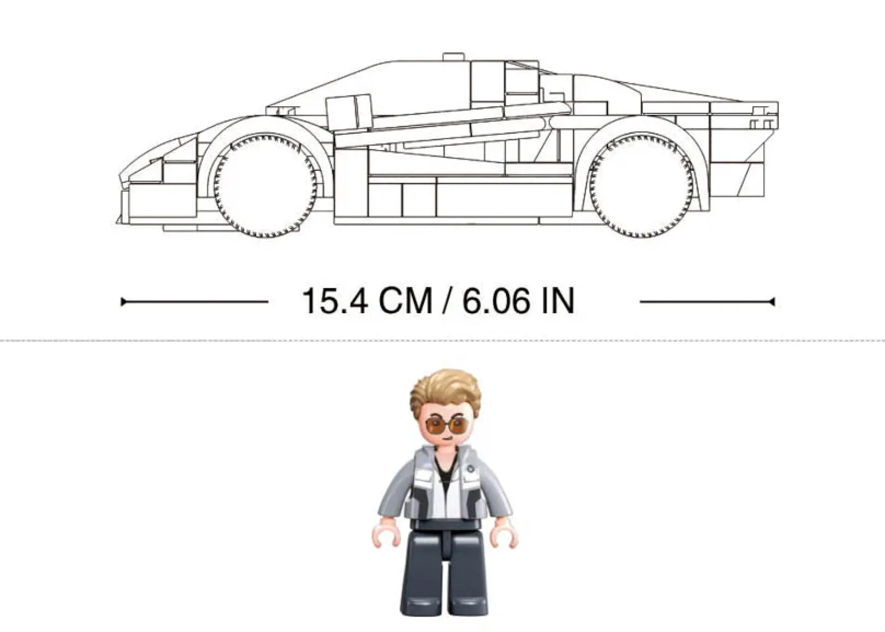 Sluban | Model Bricks | 2020 Sports Car Orange Scale 1:32 264 Pcs