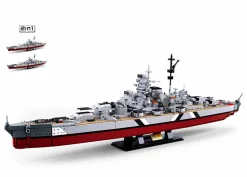 Sluban | Model Bricks | Bismarck Battleship (2 in 1) 1849 Pcs