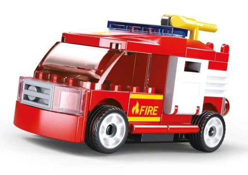 Sluban | Power Bricks | Pull Back Car Fire 55 Pcs