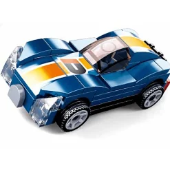 Sluban | Power Bricks Pull Back Car - Blue Monster
