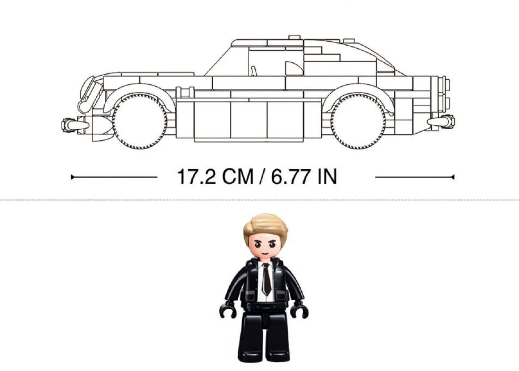 Sluban | Sports Car Aston 325 Pieces