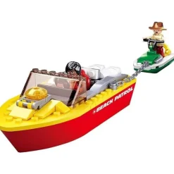 Sluban | Surf Beach Patrol Rescue Boat 129 Pcs