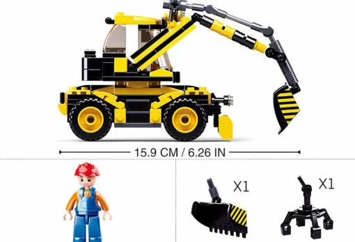 Sluban | Town Excavator/Lifter 195 Pcs