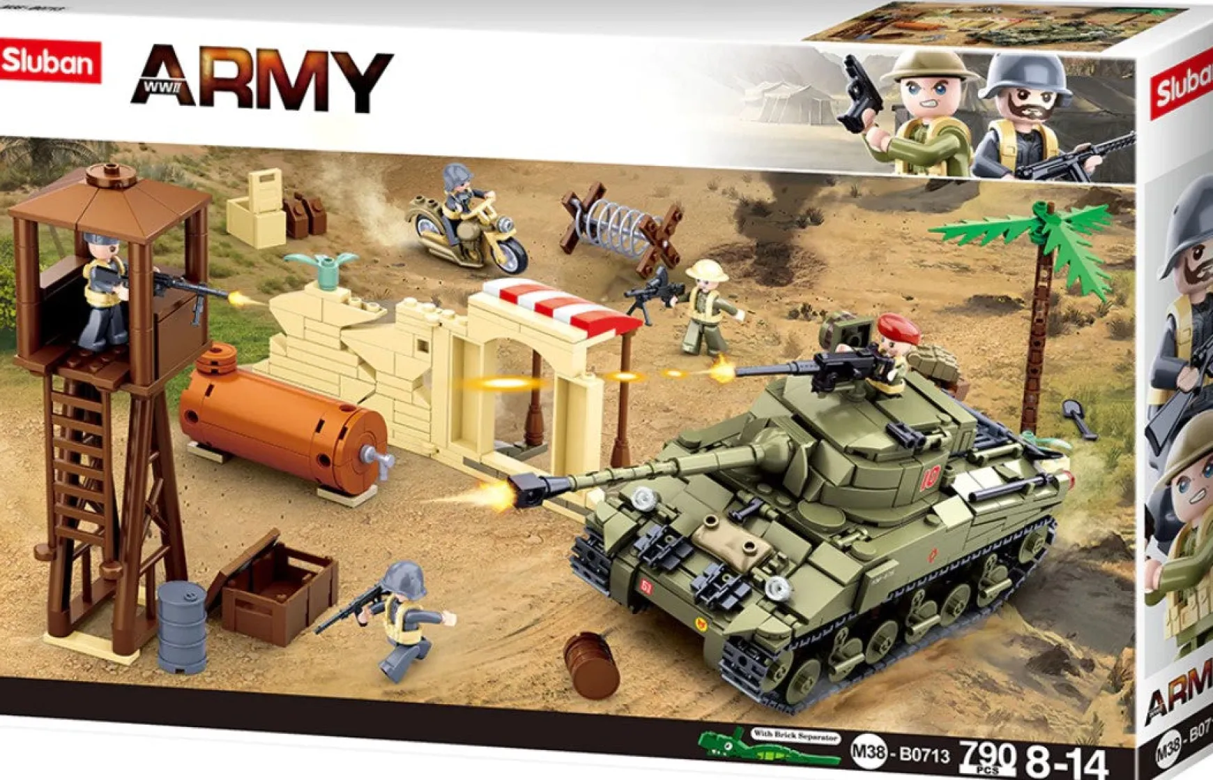 Sluban | WW2 Battle Scene 790 Pcs