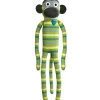 Sock Monkey - Frankie Green and Yellow Monkey 70cm