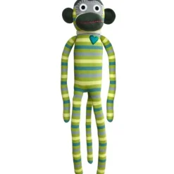 Sock Monkey - Frankie Green and Yellow Monkey 70cm