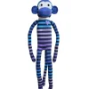Sock Monkey - Skye Blue and Black Striped Monkey 70cm