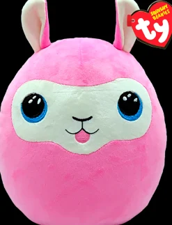 TY Squishy Beanies | Lana the Pink Llama | Large