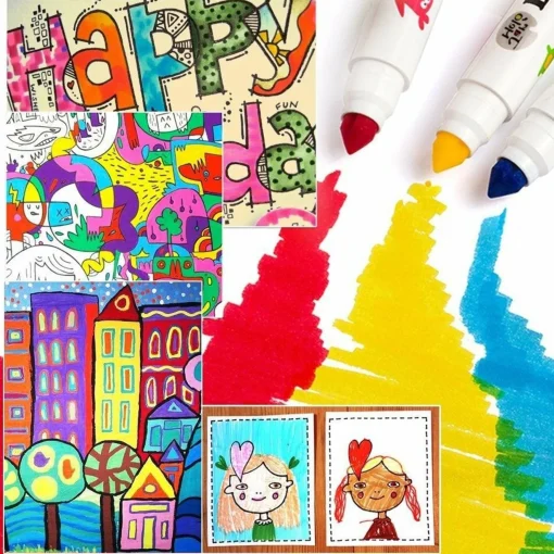 Washable Markers - Baby Roo - 12 Colours