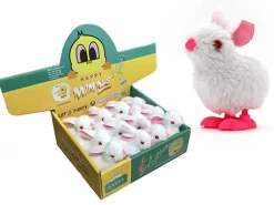 Wind Up Hopping Plush Bunny