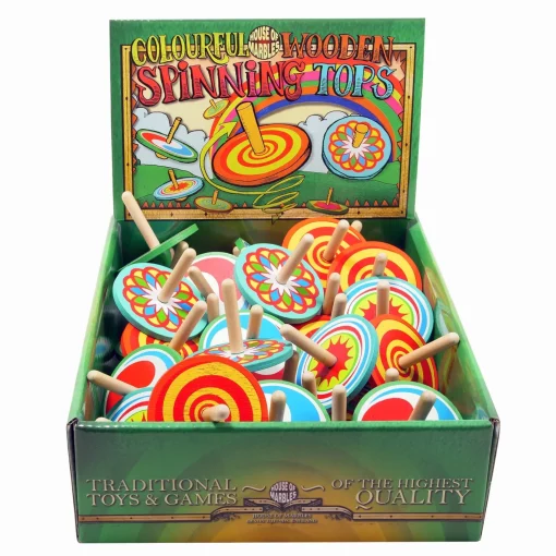 Wood Spinning Top (Assorted)