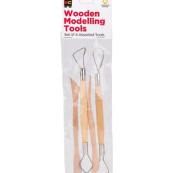 Wooden Modelling Tools - Set of 4