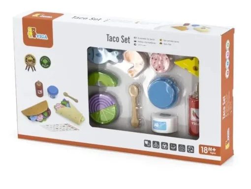 Wooden Taco Set