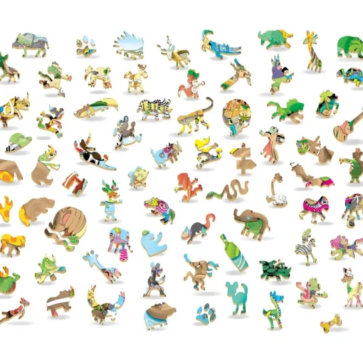 Wooden Widget Puzzle - Wild Safari 450 Piece