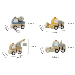 Wooden Wind Up Construction Trucks (Assorted)